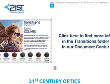 Tablet Screenshot of 21stcenturyoptics.com